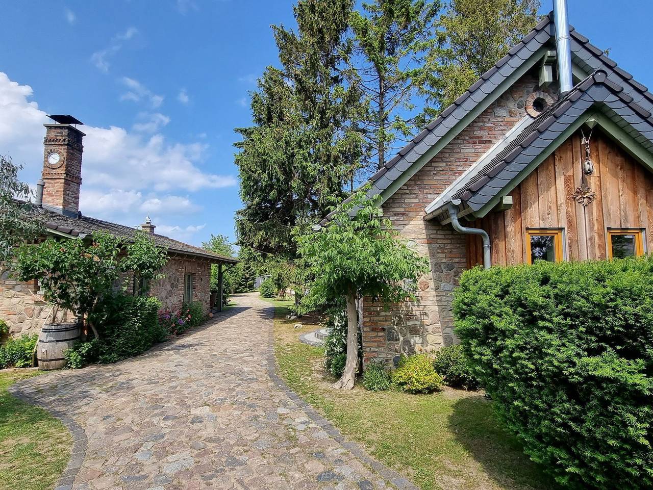 Ganze Ferienwohnung, Am Rieck Fachwerkhaus - Fewo 2, 1. Obergeschoss, mit Kamin, 3 Zimmer, Zempin in Zempin, Usedomer Norden