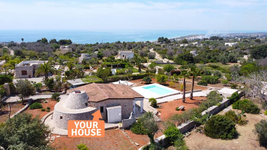 Villa für 9 Personen, mit Terrasse und Garten in Apulien - 2