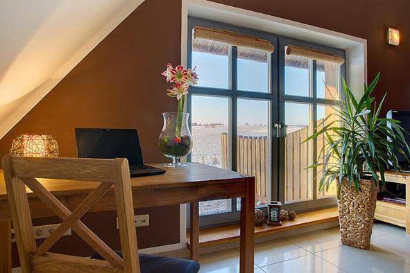 Ferienwohnung für 5 Personen, mit Balkon und Terrasse sowie Garten und Ausblick