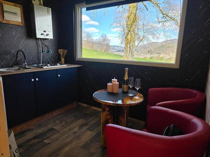 Maison pour 2 personnes, avec Balcon ainsi que Terrasse et Vue à Le Thillot