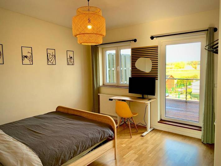Ferienhaus für 6 Personen, mit Balkon und Terrasse sowie Garten und Sauna in Nauen