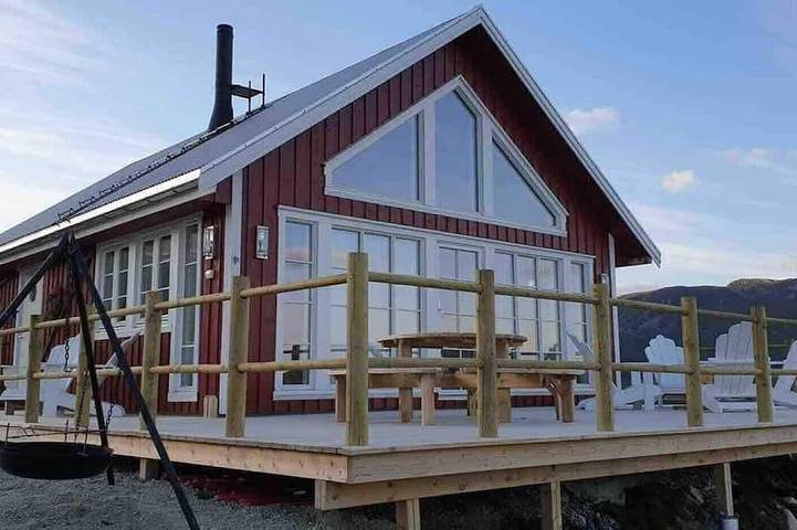 Valberg High Quality Seaview Cabin in Valberg, Vestvågøy