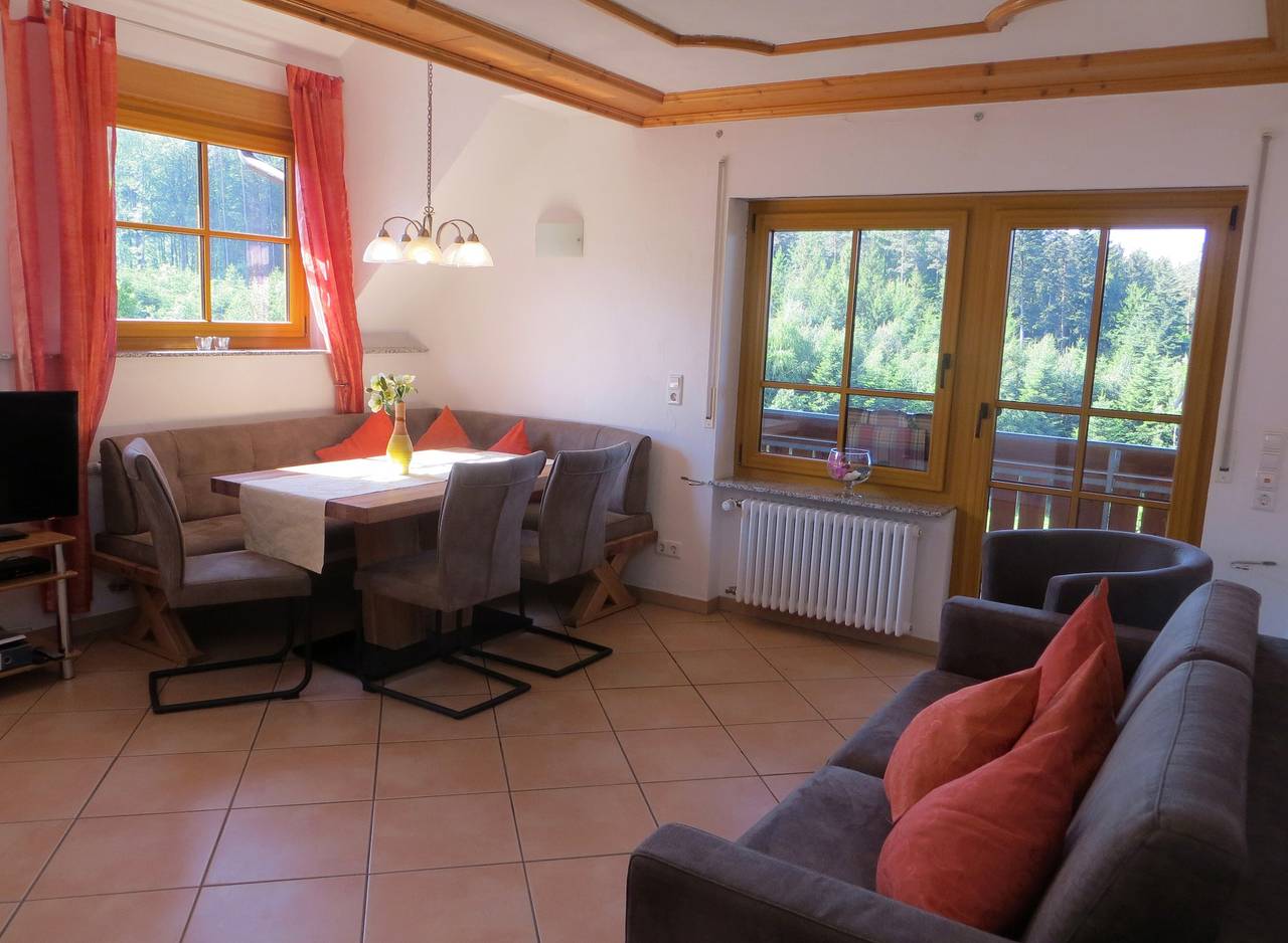Ganze Wohnung, Ferienwohnung 'Herrschaftssitz' mit gemeinsamer Terrasse, gemeinsamem Garten und Wlan in Elzach, Mittlerer Schwarzwald