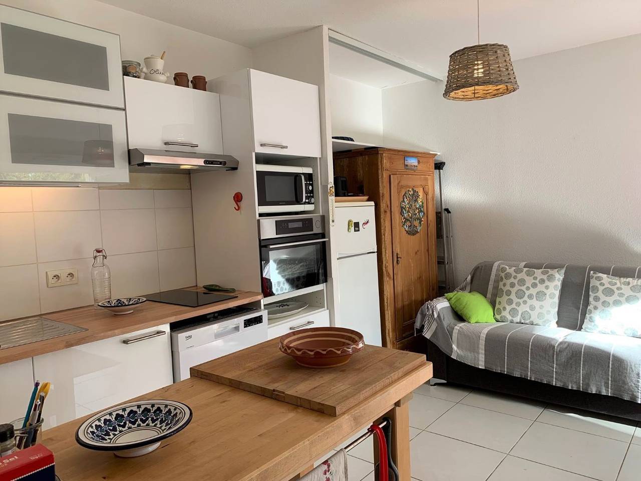 Ganze Wohnung, Am ruhigen Strand: Wohnung im Erdgeschoss mit Garten - 2 Cles in Bouzigues, Côte d'Améthyste