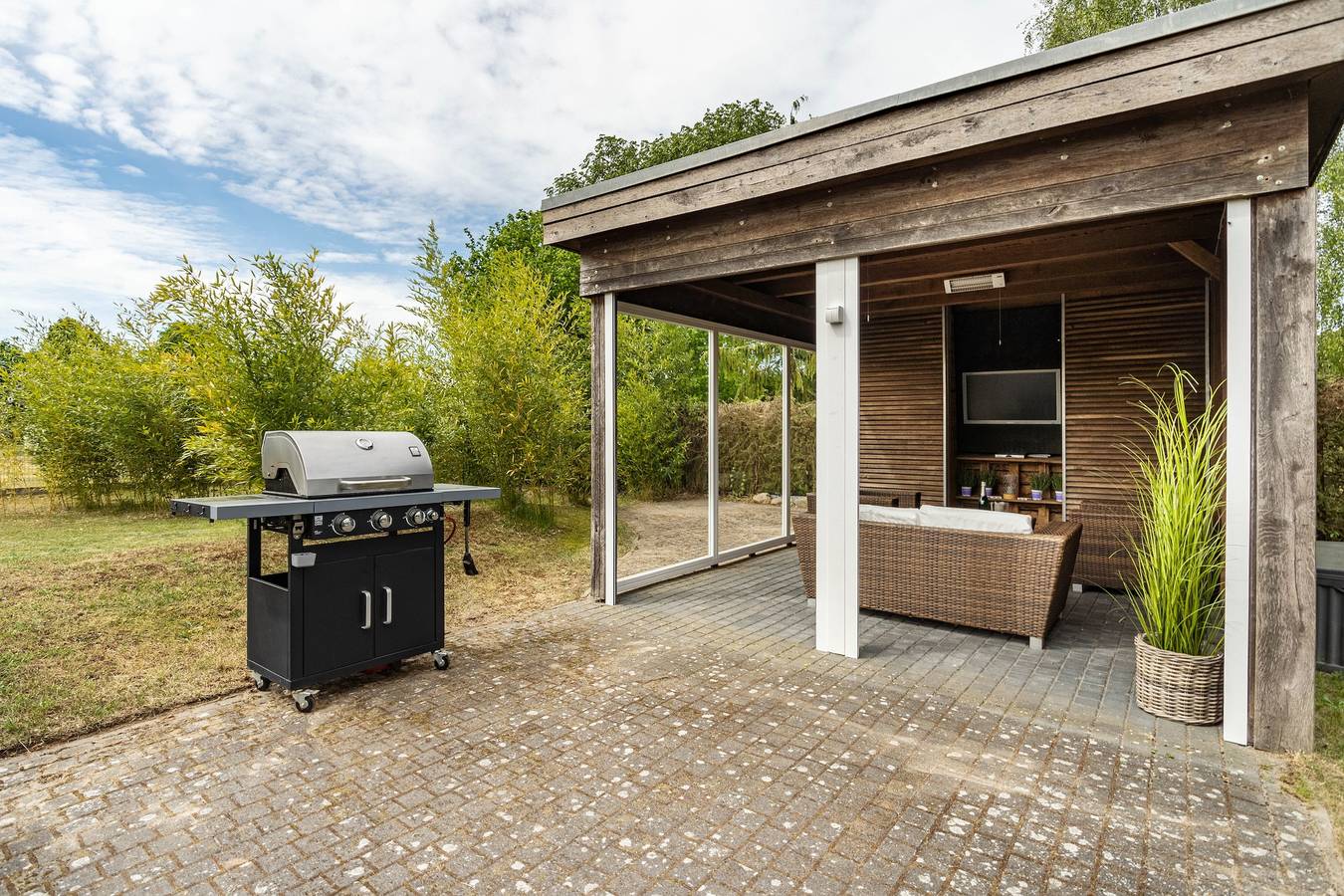 Casa de vacaciones 'Nova Ferienhaus, 50qm' con terraza privada, jardín privado y Wi-Fi in Ueckermünde, Vorpommern Greifswald