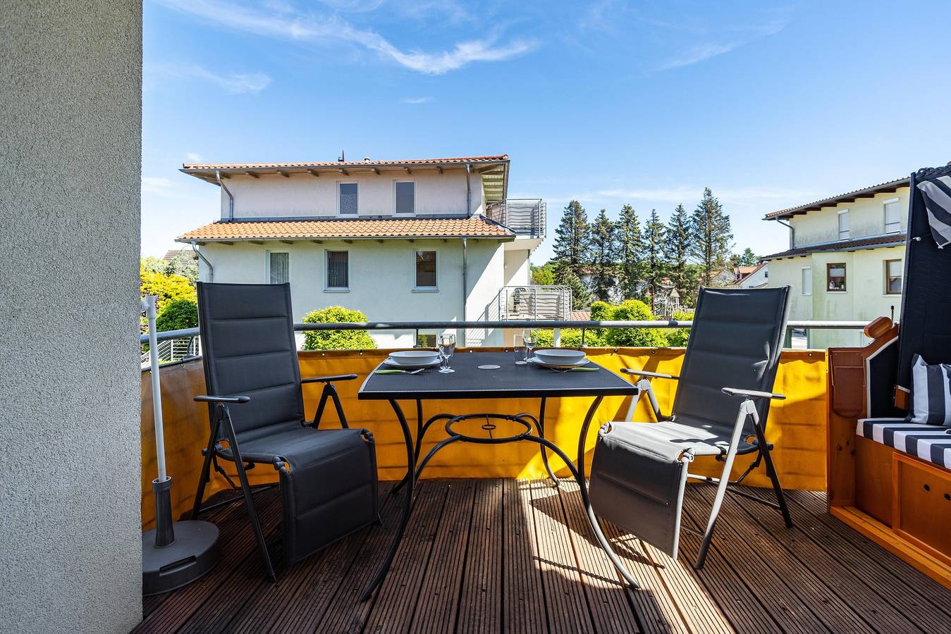 Ganze Wohnung, Ferienwohnung 'Klabautermann' mit Balkon und Wlan in Drei Kaiserbäder, Heringsdorf