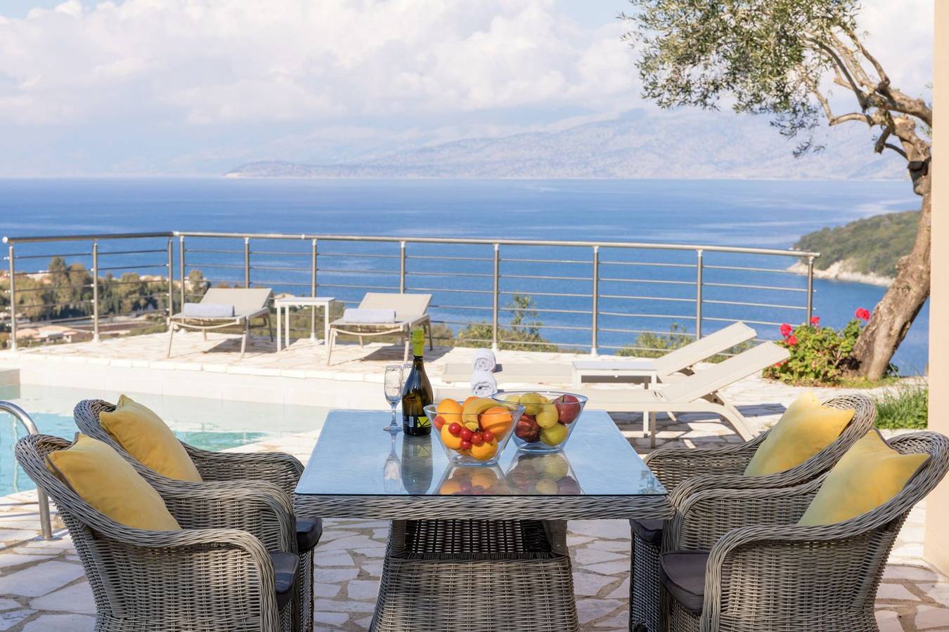 Villa Isyron, Divine Sea Views, Private Pool, Spacious Furnished Terrace, Corfu in Agios Stefanos (Corfu), Corfu