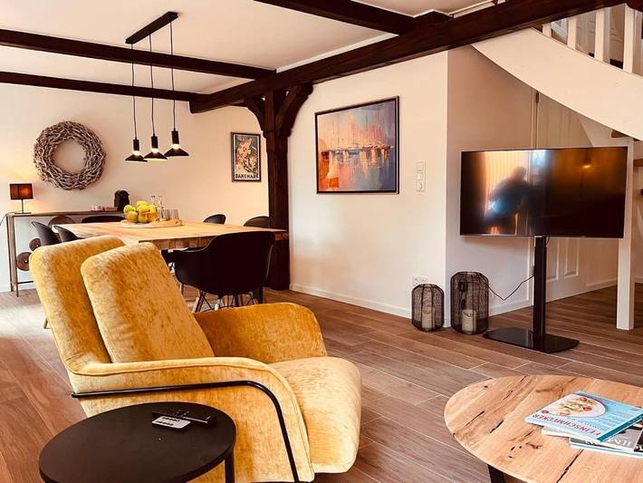 Ferienwohnung für 2 Personen, mit Terrasse und Garten sowie Sauna in Grödersby