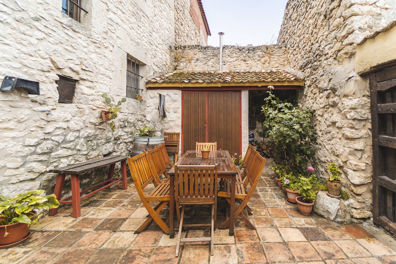 Country House 'Casa Rural La Herreria' with Private Terrace, Private Garden and Balcony in Canalejas de Peñafiel, Valladolid Province