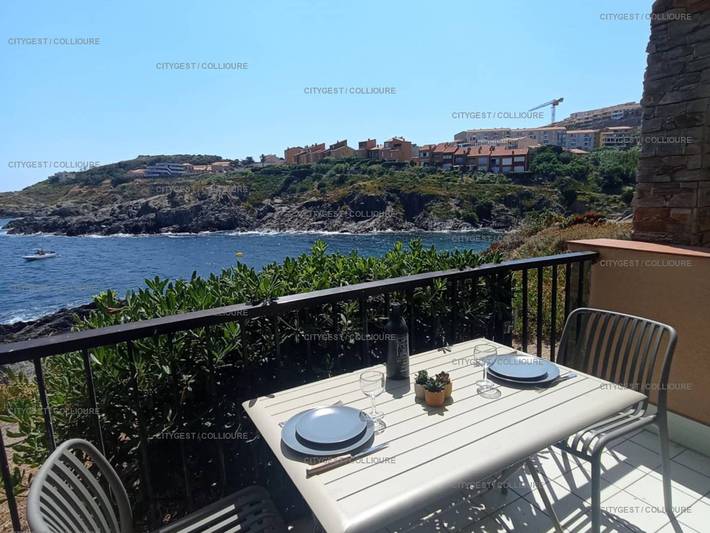 Apartamento para 2 personas, con terraza en Colliure