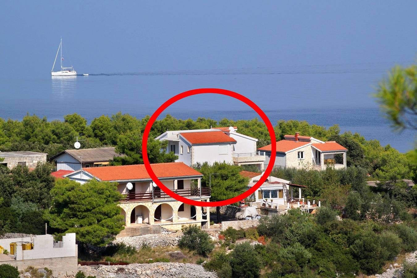 Ganze Wohnung, 1-Zimmer-Ferienwohnung mit Balkon und Meerblick Rogac, Solta A-21346-b in Rogac, Solta