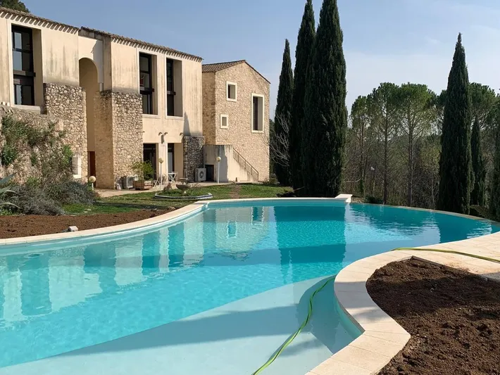Maison de vacances pour 2 personnes, avec piscine ainsi que jardin et vue - 1