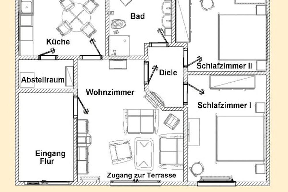 Ganze Wohnung, Familien-Apartment zum Wohlfühlen-eine Oase der Erholung Mitten in Ostfriesland in Wiesmoor, Landkreis Aurich