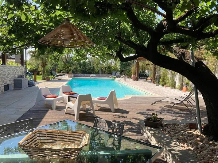 Ferienwohnung für 6 Personen, mit Garten und Pool sowie Ausblick und Sauna - 1