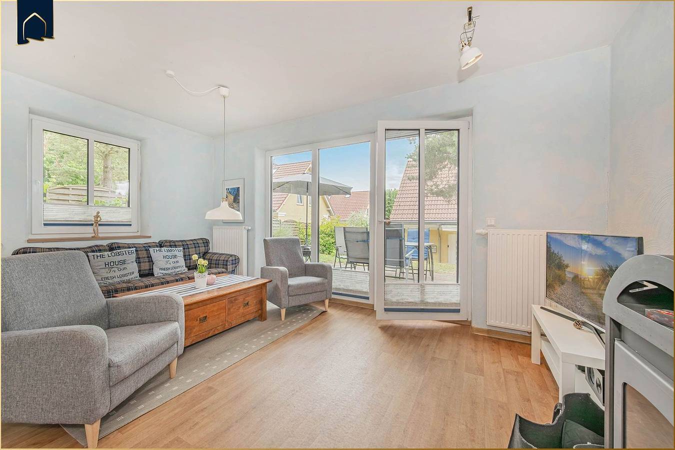 Ruhiges Ferienhaus in Korswandt im Grünen – mit Garten, Kamin & Infrarotkabine in Zirchow, Usedom