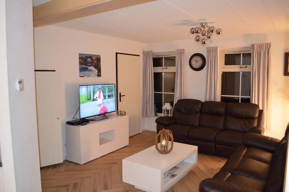 Erholungspark, Ferienhaus in einem Wald am Rande eines Parks in Regio Zwolle