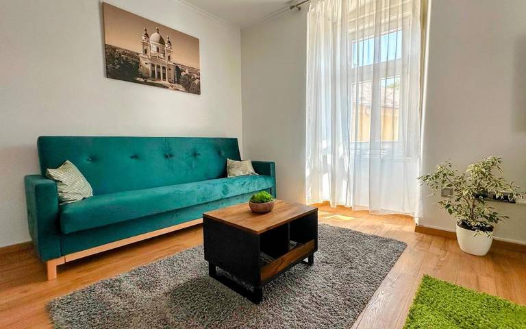 Appartement de vacances pour 3 personnes, avec jardin