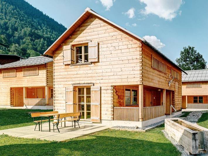 Chalet für 4 Personen, mit Terrasse und Garten sowie Ausblick im Brandnertal