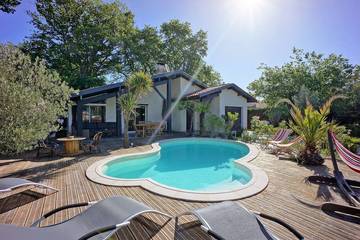 Villa pour 6 personnes, avec balcon et jardin à Andernos-les-Bains