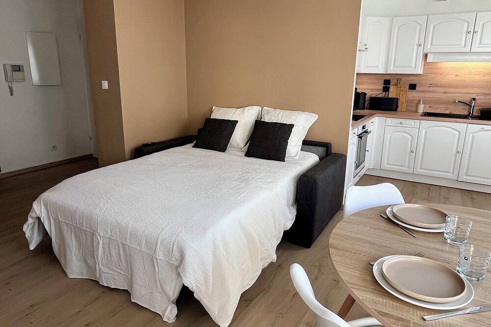 Entire apartment, New T2 with terrace + private garage in city center in Chambéry, Chambéry region