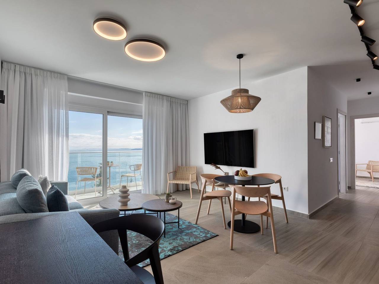 Appartement entier, Luxuriöse Wohnung mit Meerblick Stoa Serenity in Katavolos, Corfou