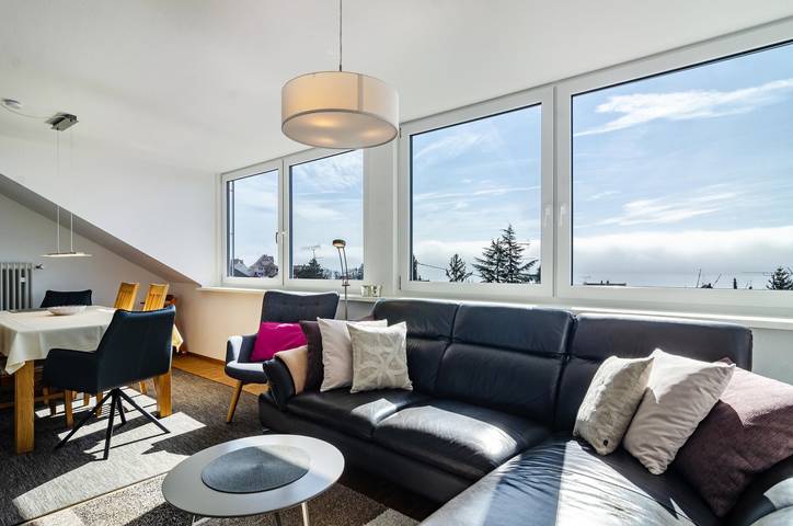 Ferienwohnung für 5 Personen, mit Balkon und Seeblick in Meersburg