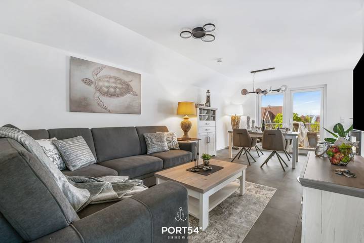 Ganze Wohnung, Ferienwohnung Bojenhuus im Nordseeresort  - Gemütliche Fewo mit großem Balkon, Infrarot-Sauna, Kamin in Büsum, Kreis Dithmarschen