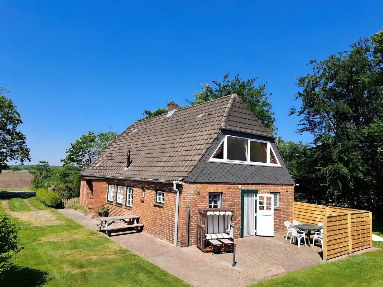 Ferienhaus Drelsdorfer Forst mit privater Terrasse, Garten und Wlan in Drelsdorf, Grünes Binnenland