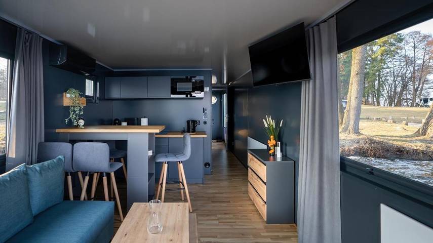Boot für 6 Personen, mit Seeblick und Ausblick sowie Terrasse, mit Haustier in Polen - 2