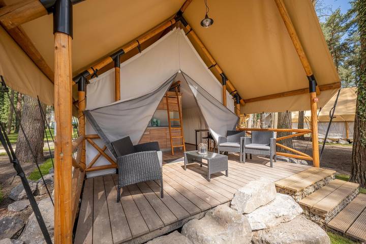 Camping für 6 Personen, mit Garten in Belgien