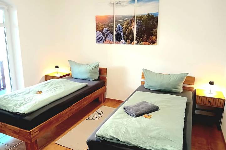 Ferienwohnung für 8 Personen, mit Balkon in Rathen - 2