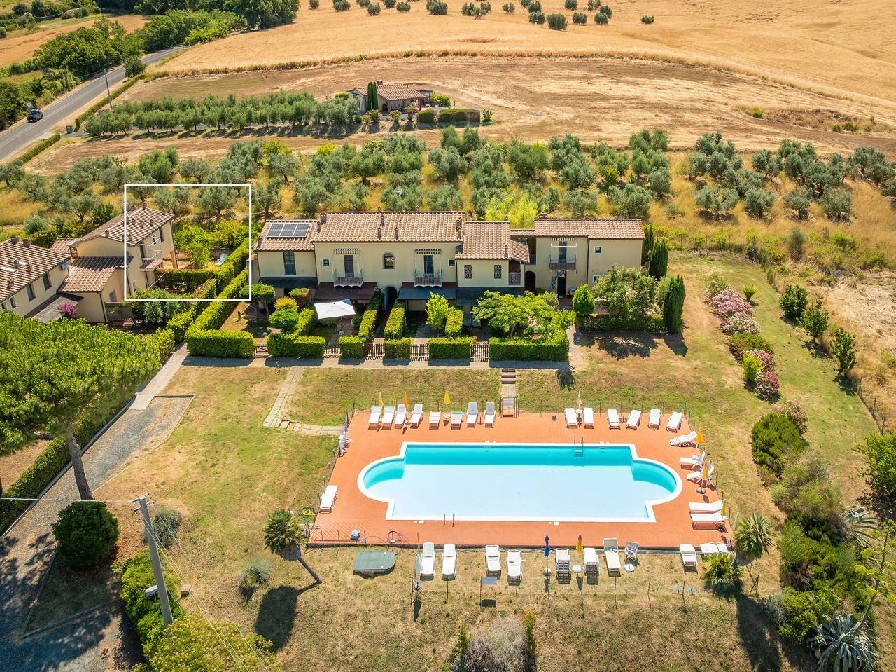 Ferienhaus 'Relax In Toscana Con Piscina' mit Gemeinschaftspool, Garten und Klimaanlage in Castellina Marittima, Etruskische Küste