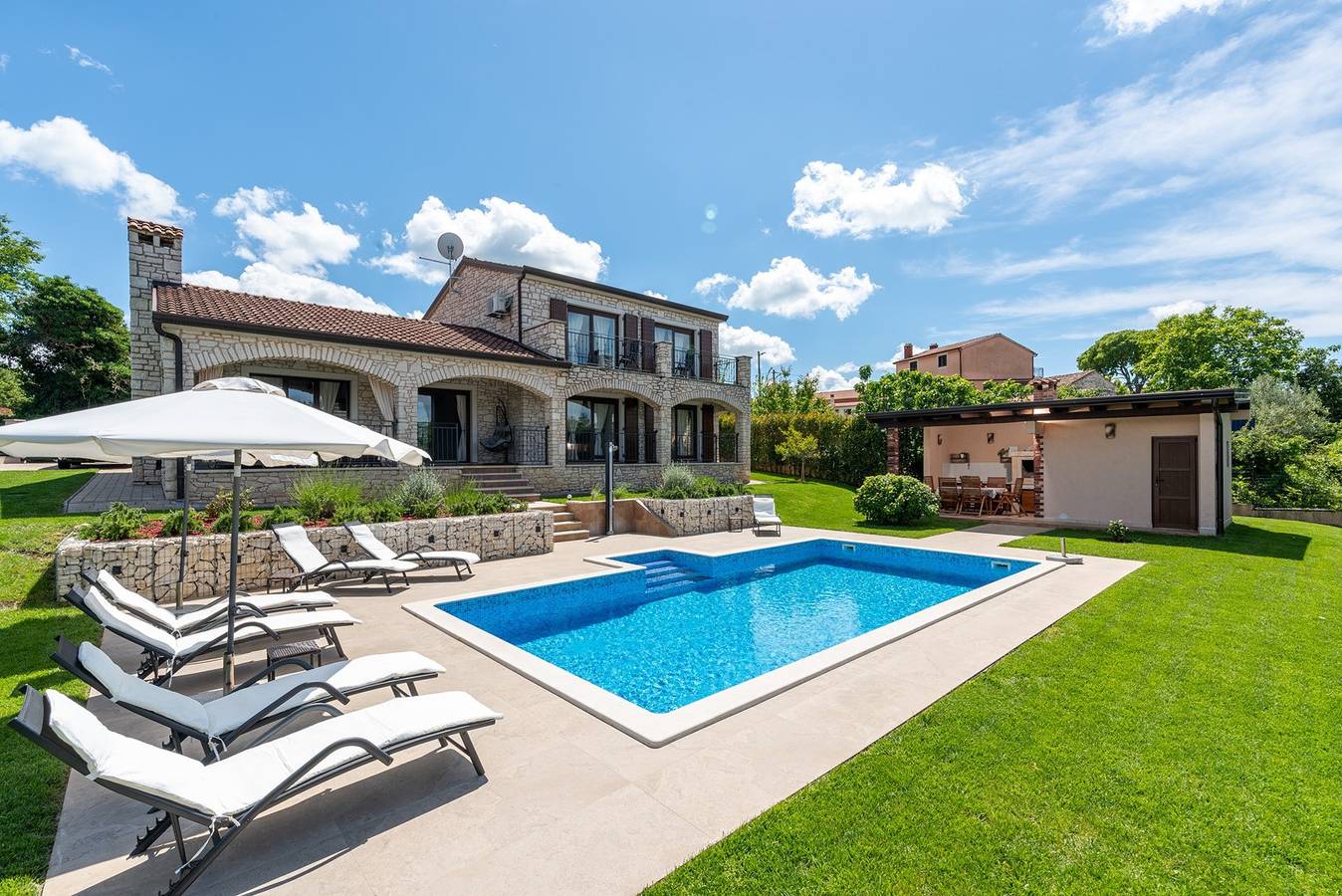 Villa Roma mit privatem Pool in Baderna, Zentralistrien