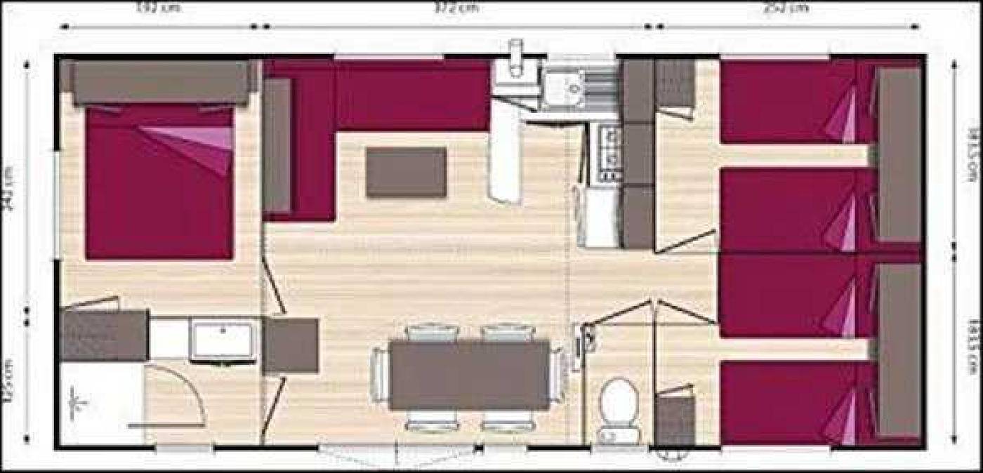 Zecamping 3* piscine chauffée toboggans chiens acceptés locatif Tv in Surgères, Rochefort und Umgebung