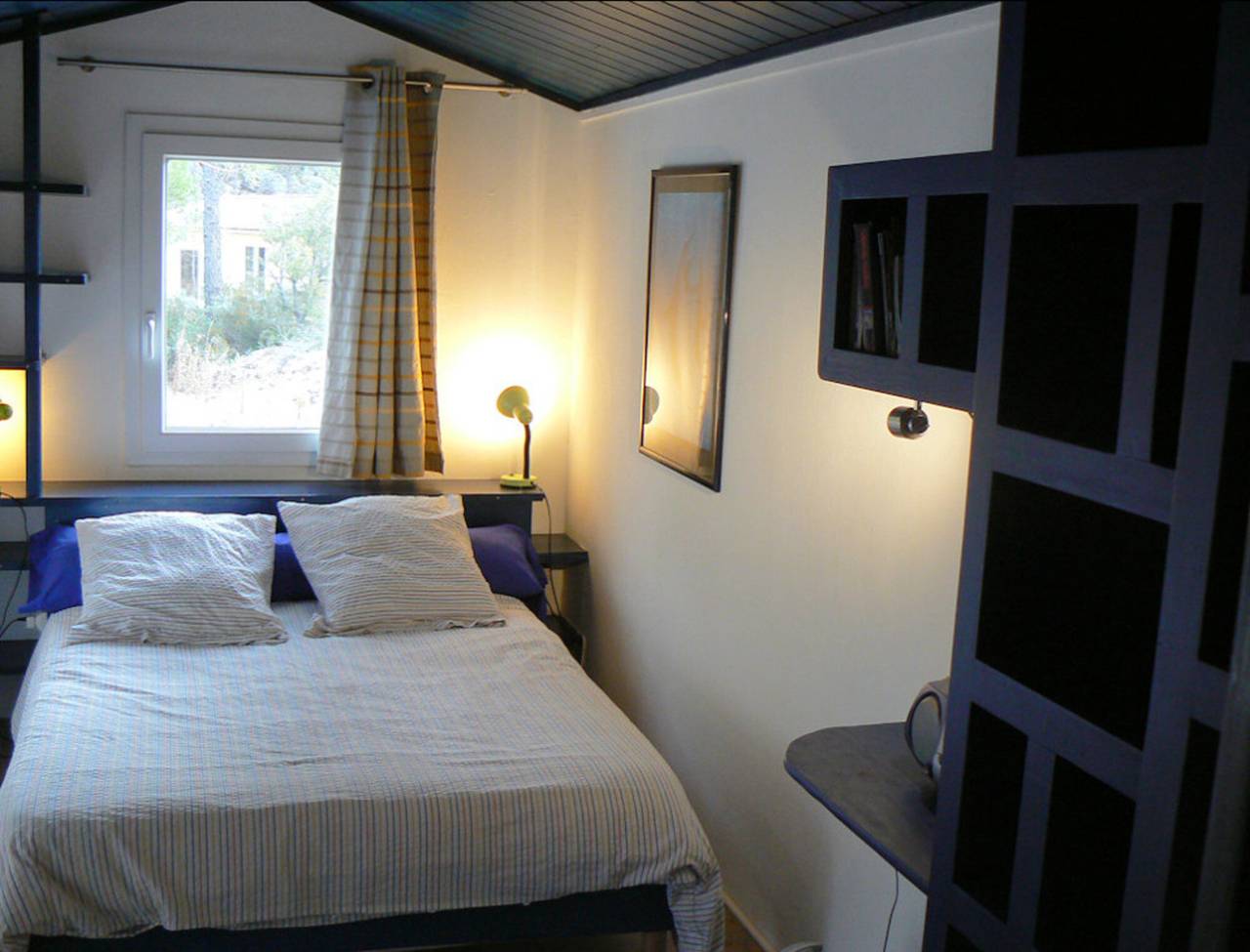 Chambre d'hôtes 'Le Sabel - Cabanon' avec vue sur la montagne et Wi-Fi in Mourèze, Région de Lodève