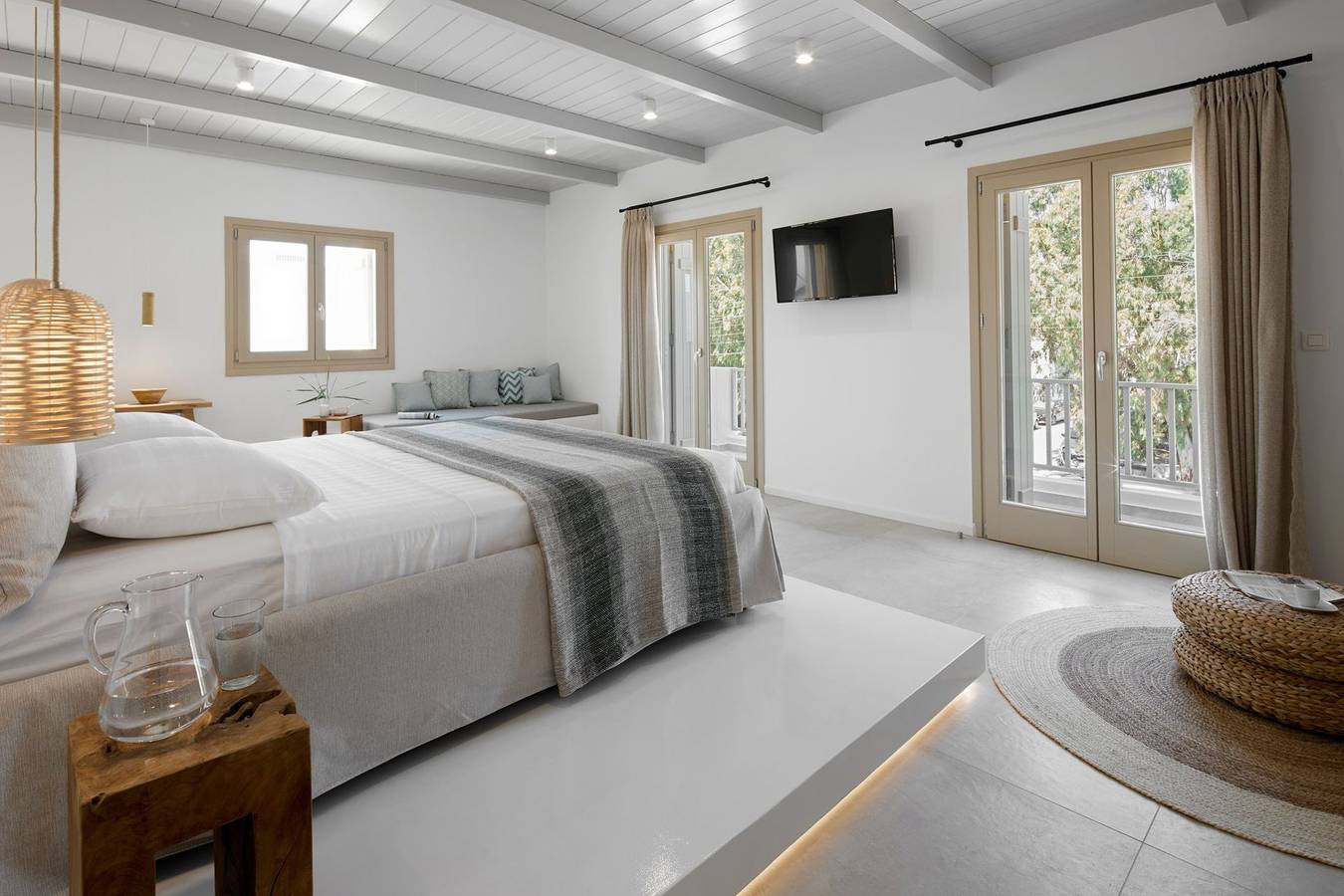 Luxury Milos Apartment Suite | Exclusive Suite with Indoor Heated Jacuzzi | Adamanta in Milos