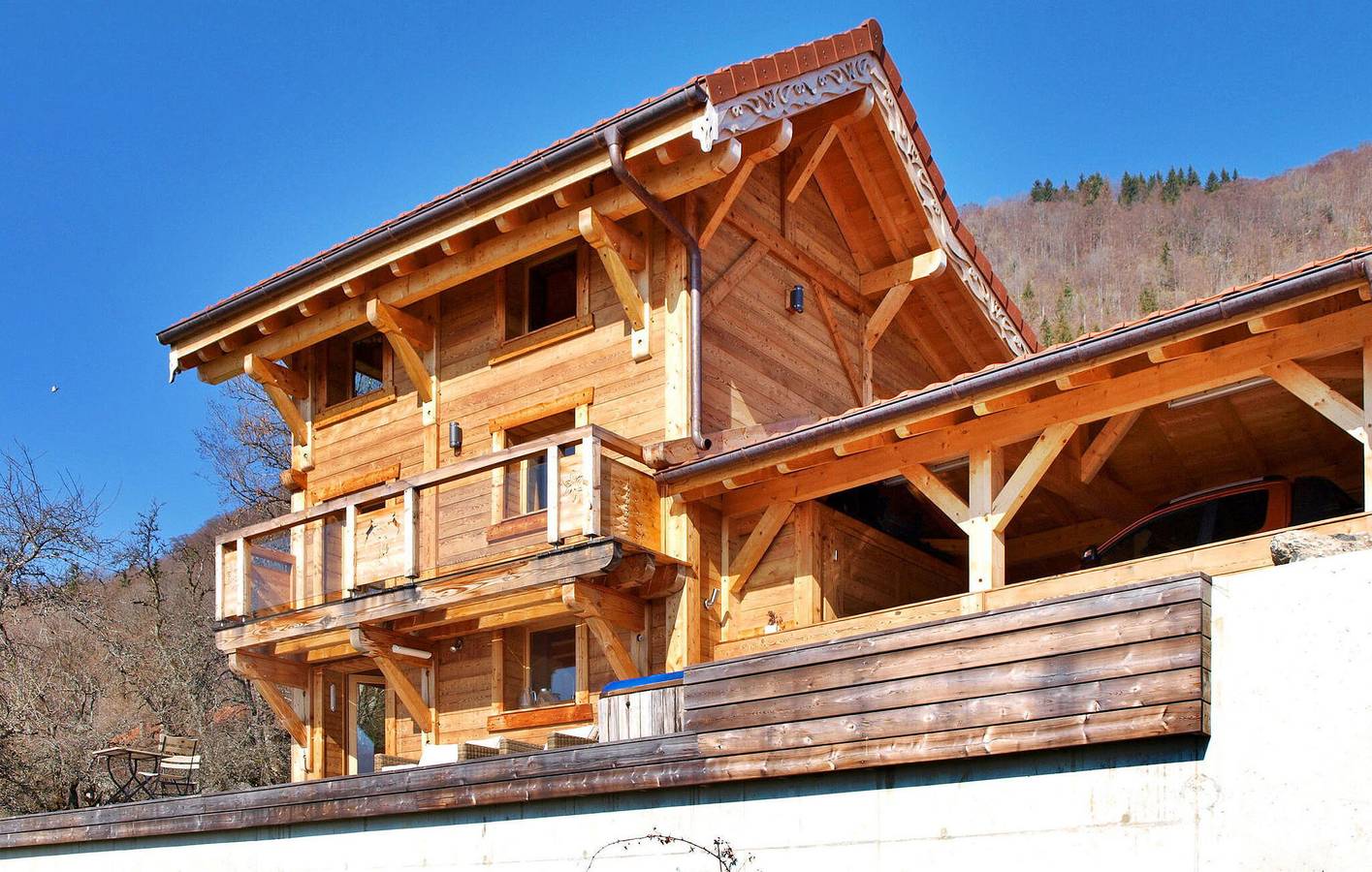 Appartement avec vue sur la montagne avec parking, bain à remous et Internet in Onnion, Région de Bonneville