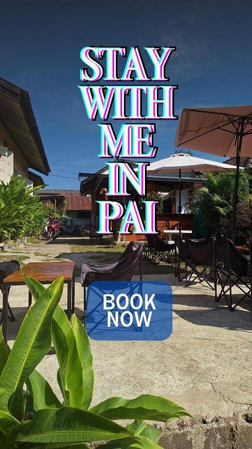 Gîte pour 3 personnes, avec balcon et jardin à Pai