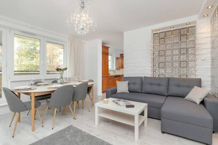Lägenhet för 8 Personer, med Trädgård i Gdańsk