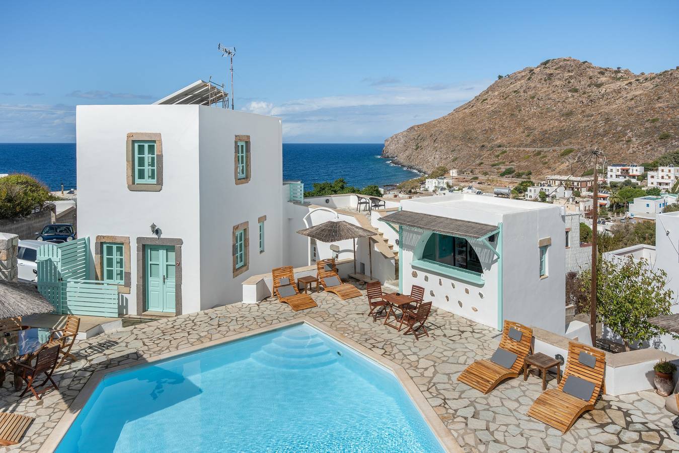 Room 'Double Sea View No 1' with Sea View, Wi-Fi and Air Conditioning in Skala (Patmos), Dodecanese