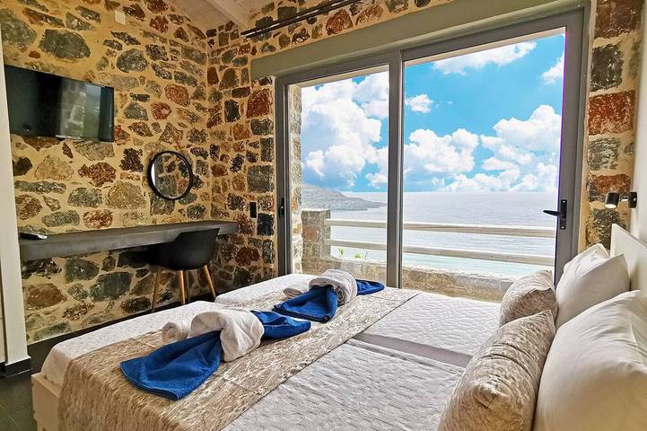 Pyrgos villa 4 ,sea view,pool,South Crete,Plakias in Rethymno und Umgebung