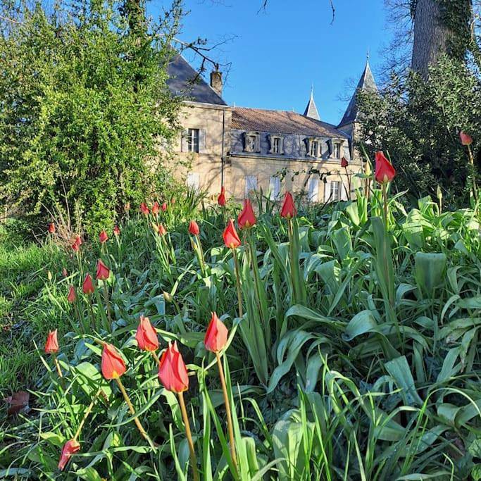 Gîte Le Pavillon dans le parc du Château Lescaut in Montignac-de-Lauzun, Région de Marmande
