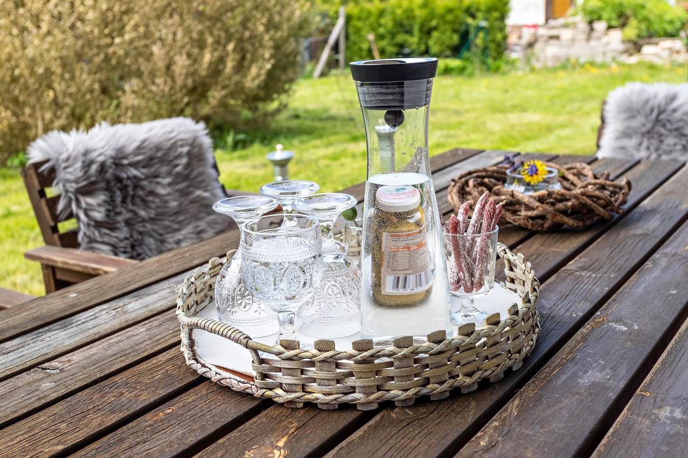 Ganze Wohnung, Ferienwohnung "An den Bergen" mit Bergblick, privater Terrasse und Wlan in Unterwössen, Bayerische Alpen