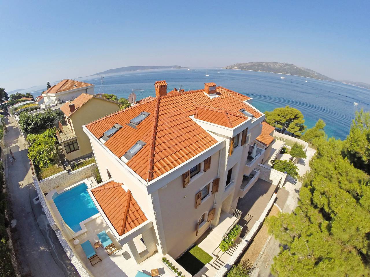 Villa Mustra in Okrug Donji, Ciovo