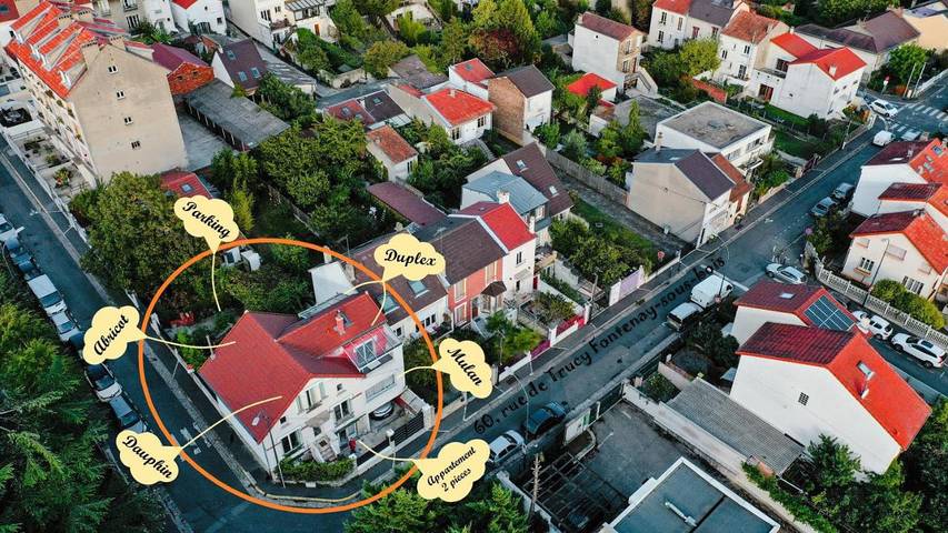 Chambre d’hôte pour 2 personnes, avec jardin ainsi que vue et terrasse à Fontenay-sous-Bois