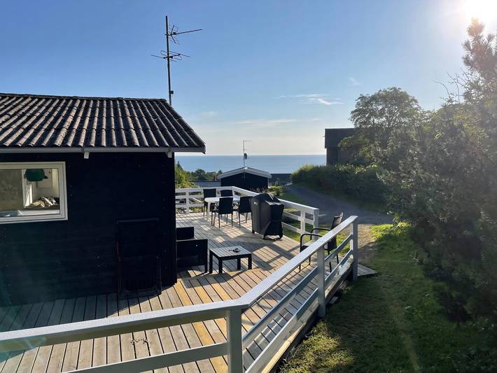 Ferienhaus für 6 Personen, mit Terrasse und Ausblick
