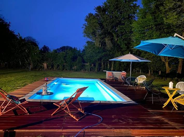 Maison de vacances pour 12 personnes, avec Terrasse et Jardin ainsi que Piscine et Vue