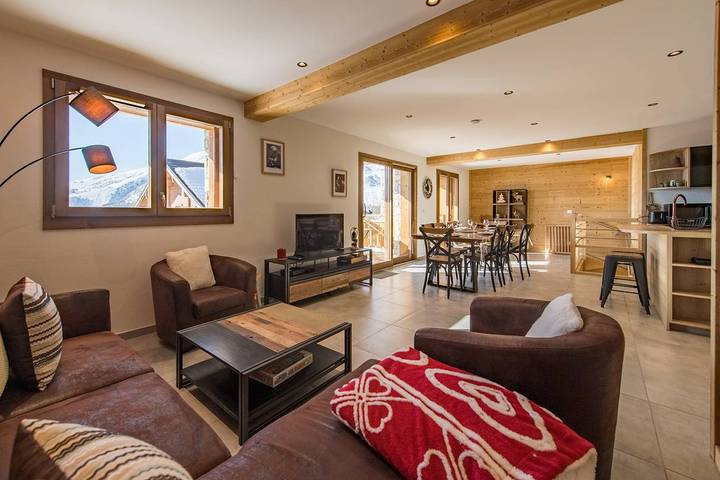 Appartement voor 8 personen, met balkon, kindvriendelijk in La Toussuire