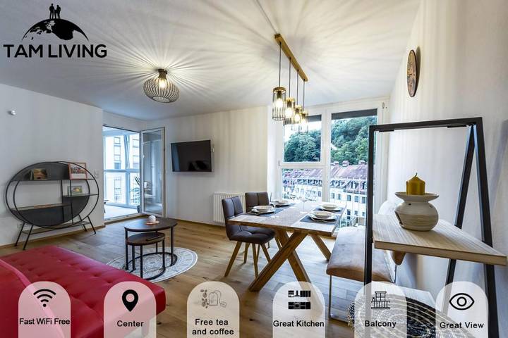 Appartement de vacances pour 5 personnes, avec vue et balcon - 1