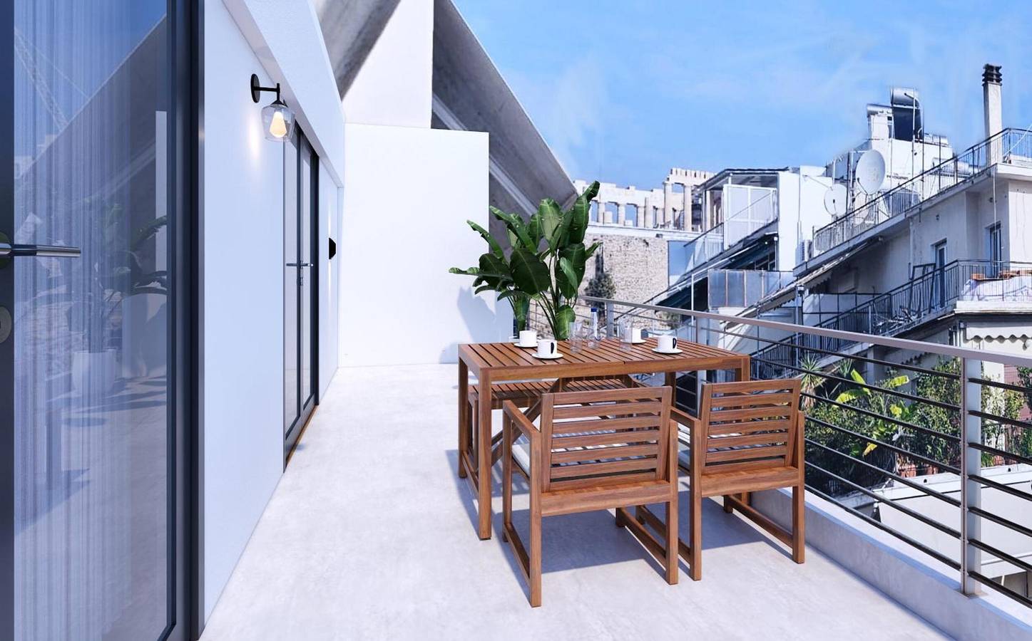 Ganze Wohnung, Apartment „The Acropolis Penthouse“ mit Balkon, Wlan und Klimaanlage in Zentral-Athen, Athen